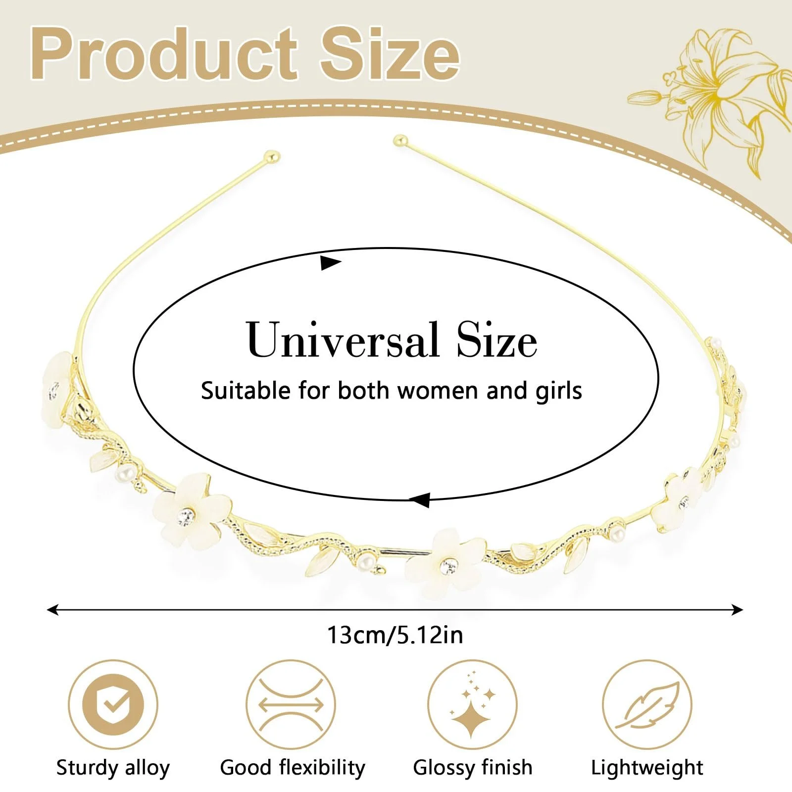 Свадебный Обруч для волос Женский, фото №2 Свадебный Обруч для волос Женский, фото №2