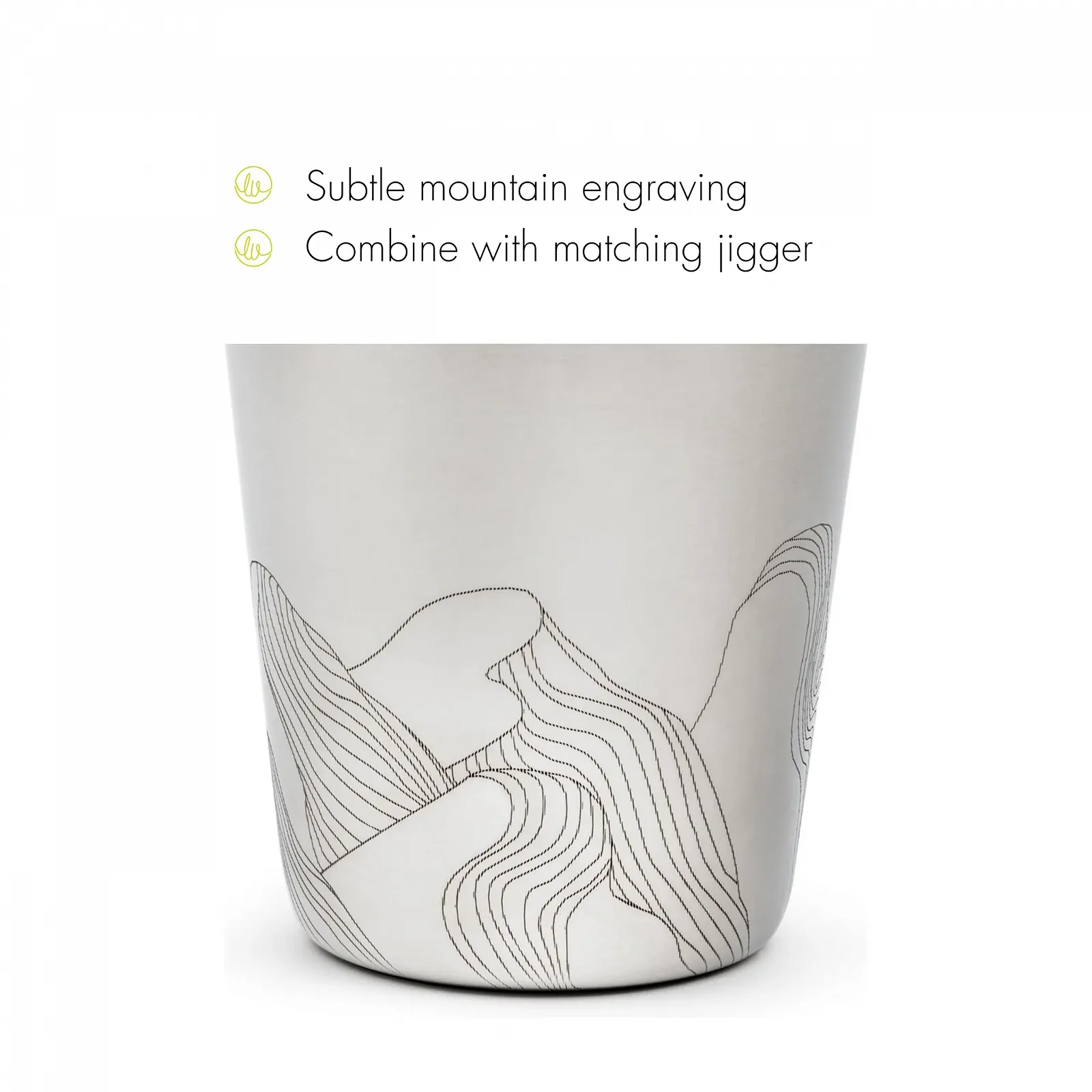 Коктейльний шейкер Leopold Vienna Mountains 500 мл, нержавіюча сталь, фото №3 Коктейльний шейкер Leopold Vienna Mountains 500 мл, нержавіюча сталь, фото №3