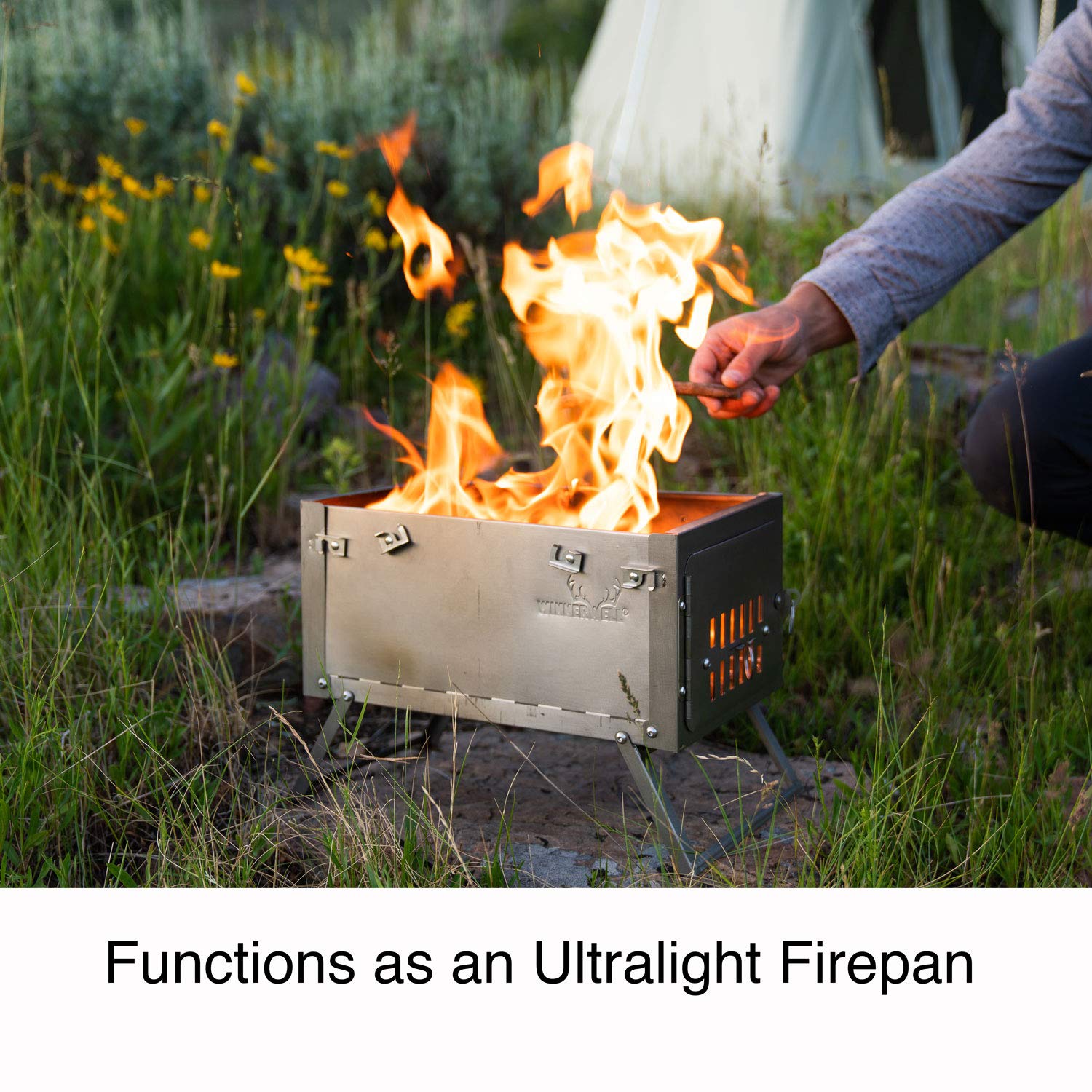 Печь Winnerwell Fastfold Titanium Tent Ultra-Lightweight 1.8 кг Titanium Wood Burning, фото №6