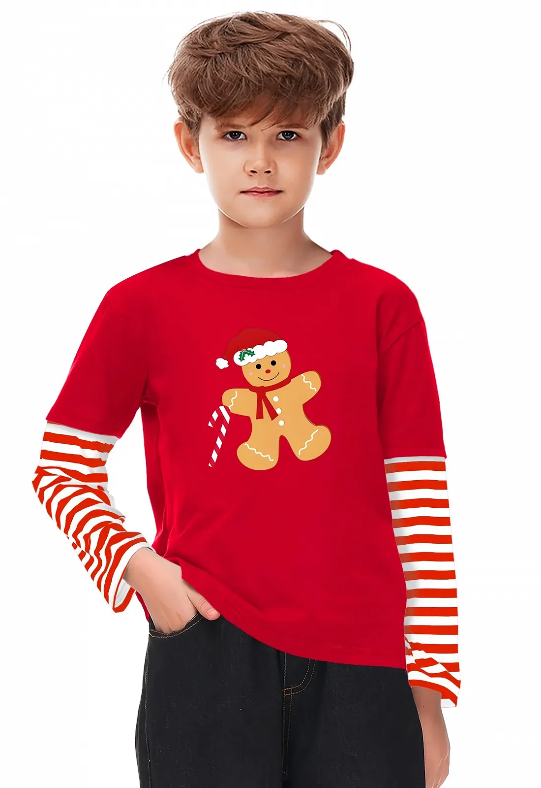 Різдвяна кофта Arankhiger Unisex для дітей з довгими рукавами, фото №4