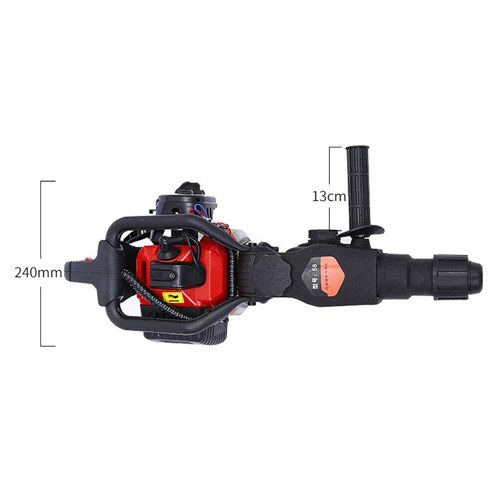 Бензиновый отбойный молоток 2-тактный 3 в 1 1800 Вт 3200 об/мин ручной стартер, фото №4 Бензиновый отбойный молоток 2-тактный 3 в 1 1800 Вт 3200 об/мин ручной стартер, фото №4