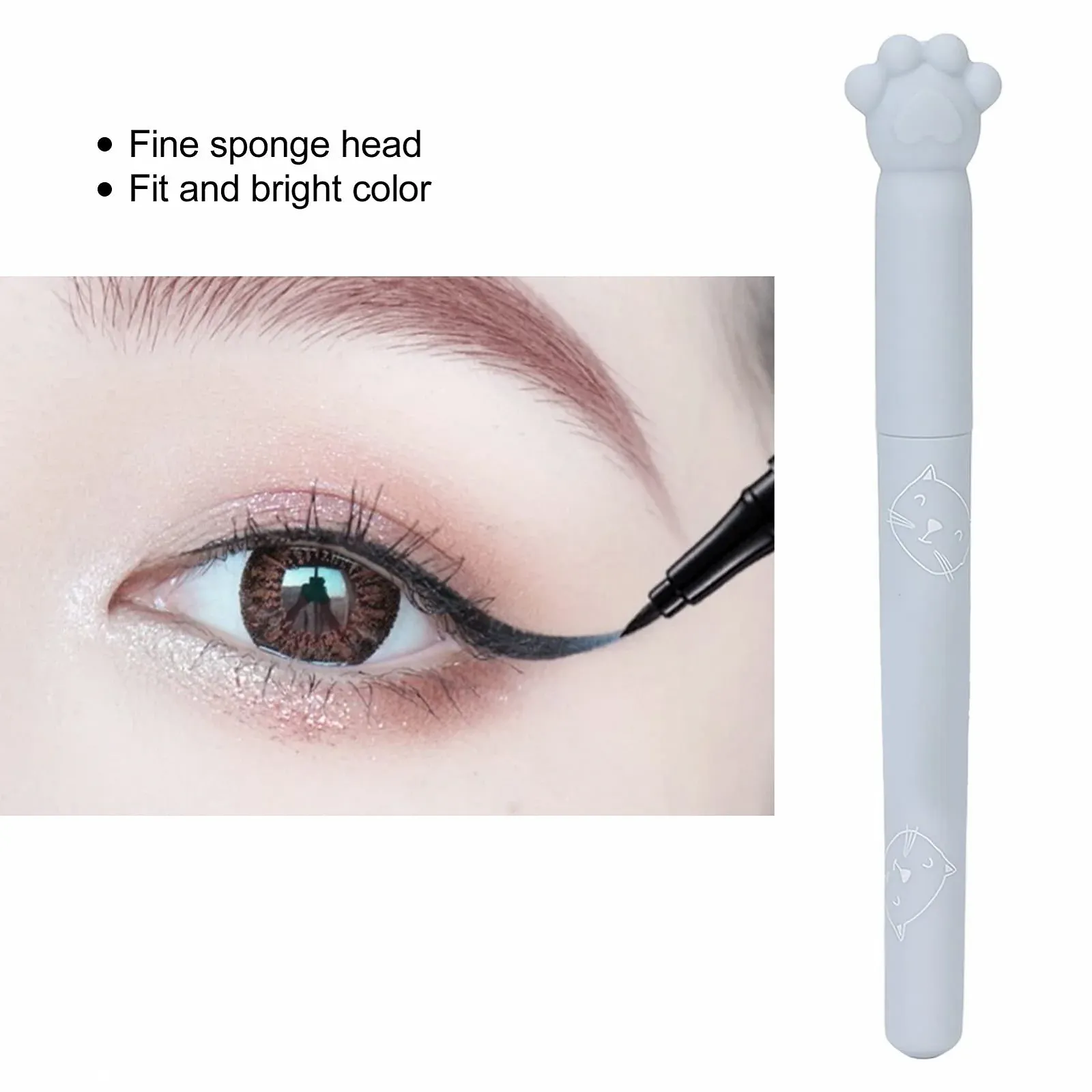 Підводка для вій Unzen водостійка швидковисихаючий для макіяжу Збільшує контур очей Довготривалий, фото №2