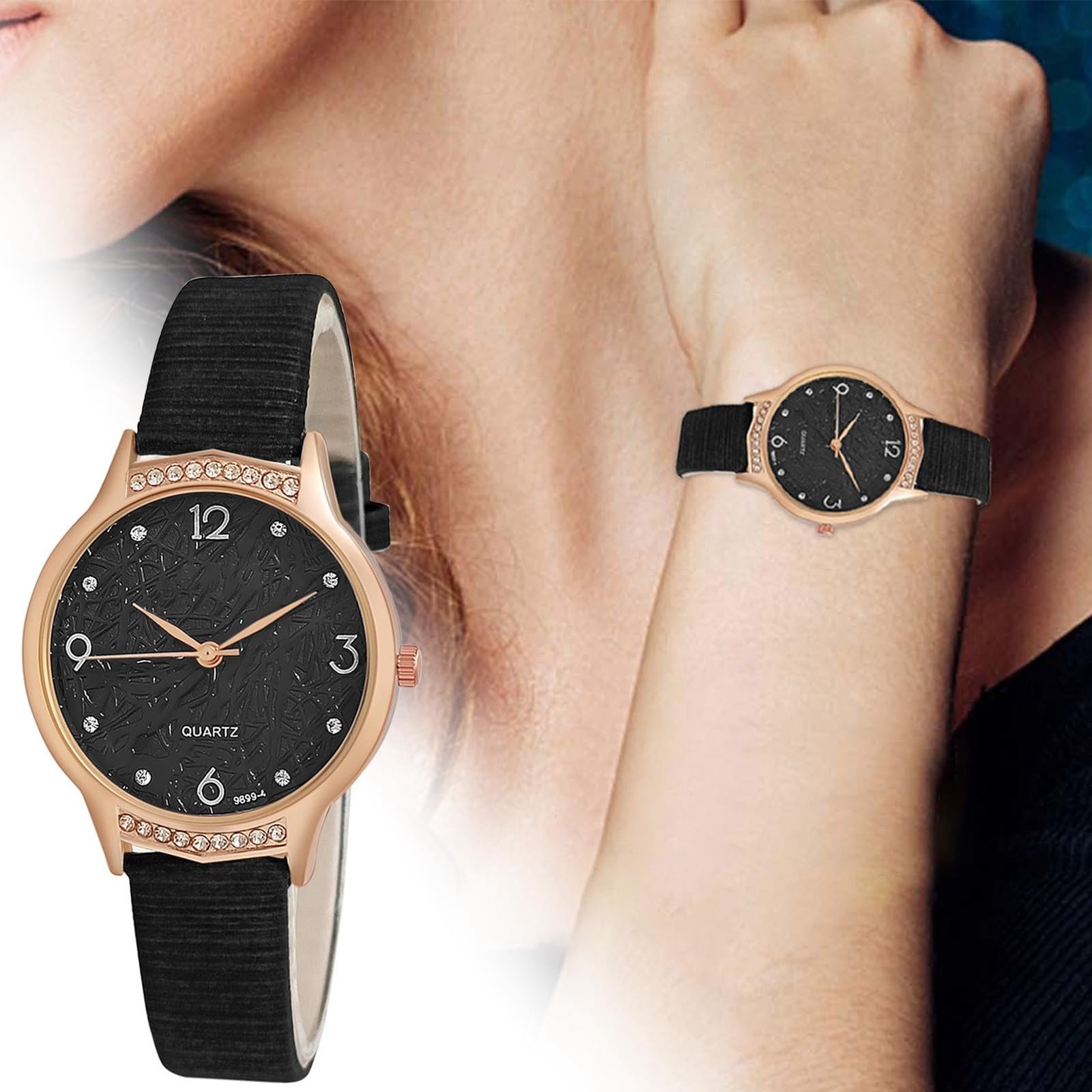 Женские аналоговые кварцевые часы Generisch с ремешком из нержавеющей стали, фото №3