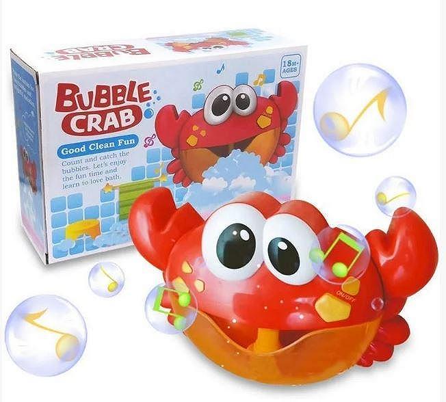Музыкальный Bubble Crab игрушка для ванны пенообразователь Краб, фото №7