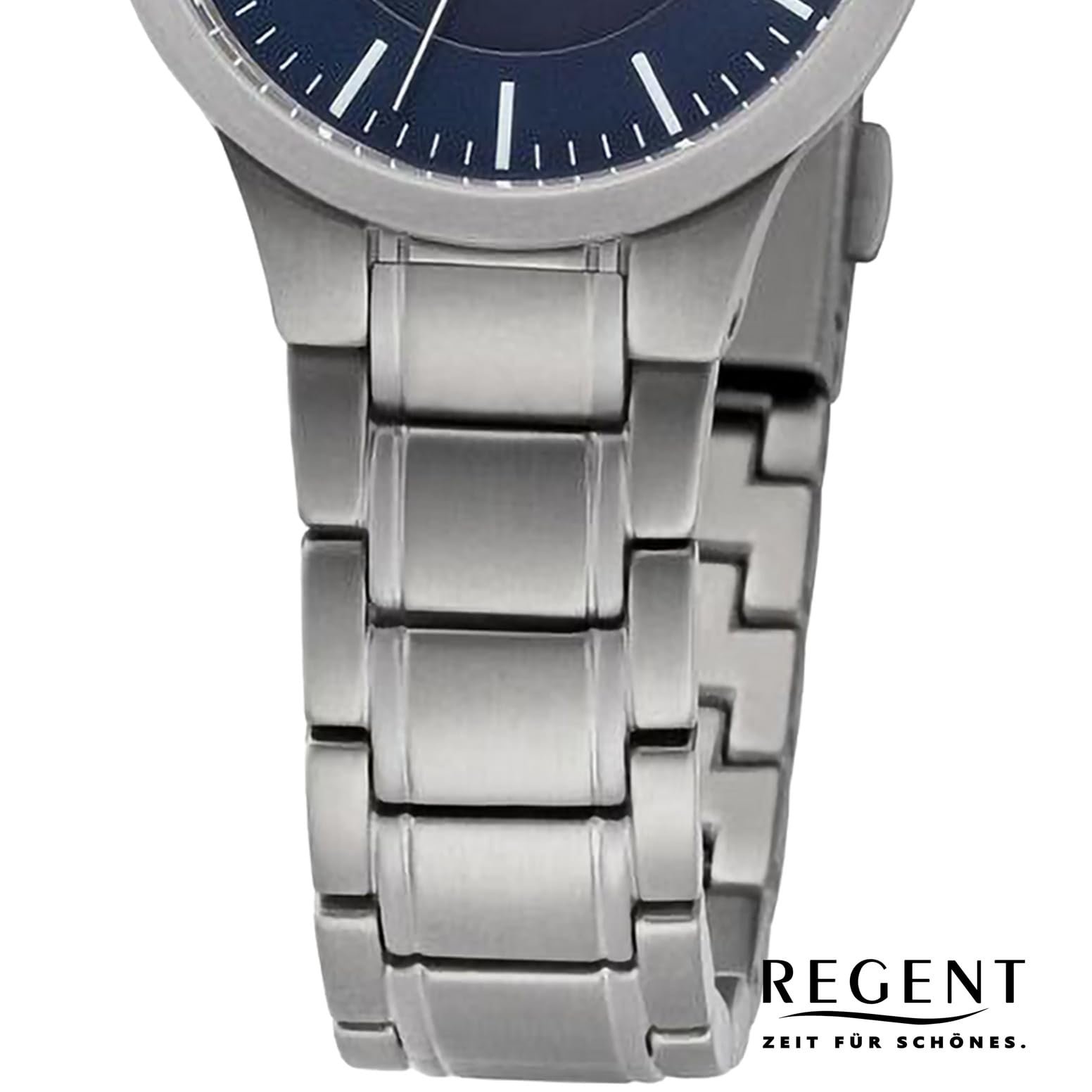 Солнечные часы Титан Regent Женские Металлический Ремешок Диаметр 30 мм (Синий) Серебристо-синий Браслет, фото №3 Солнечные часы Титан Regent Женские Металлический Ремешок Диаметр 30 мм (Синий) Серебристо-синий Браслет, фото №3