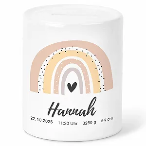 Скарбничка керамічна Rainbow Apricot 9.4 x 8 см - Фото 1