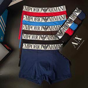 Труси чоловічі боксери Emporio Armani набір 5 штук різних кольорів - Фото 1
