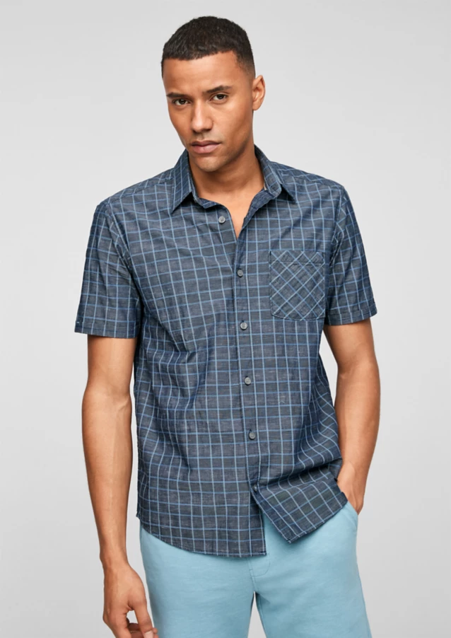 Рубашка s.Oliver REGULAR FIT 13.103.22.X005-56N5 Синий 2XL, фото №1