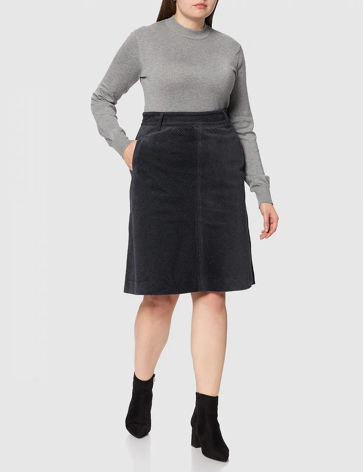 Спідниця Noa Noa Essential Organic Corduroy до коліна, фото №2