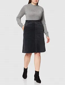 Спідниця Noa Noa Essential Organic Corduroy до коліна synthetic.ua - Фото 1