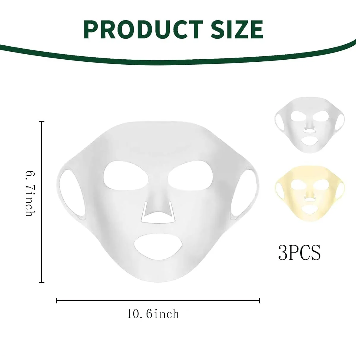 Маска Силіконова Asser 3 шт. Для обличчя Зволожуюча, фото №4 Маска Силіконова Asser 3 шт. Для обличчя Зволожуюча, фото №4