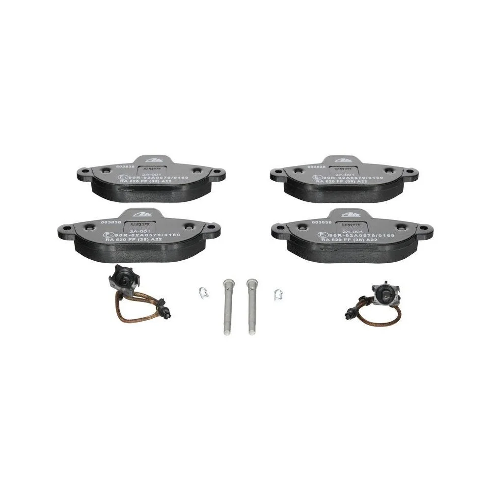 Комплект тормозных колодок, дисковый тормоз ATE 13.0460-3838.2 для FIAT FORD передняя ось, фото №1 Комплект тормозных колодок, дисковый тормоз ATE 13.0460-3838.2 для FIAT FORD передняя ось, фото №1