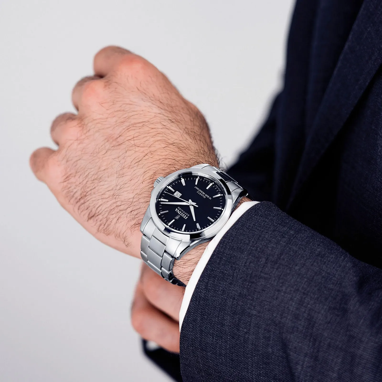 Годинник Festina Сріблястий Чоловічий, срібний, Minimalist, фото №3