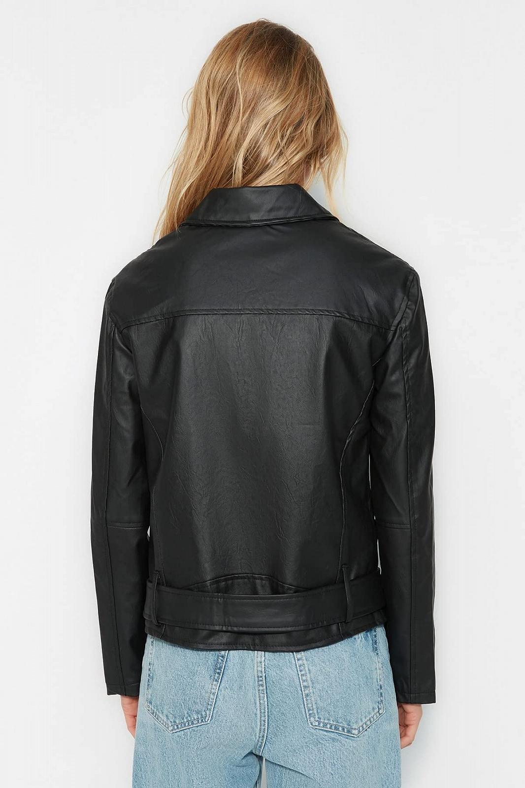 Куртка Trendyol зимова Bikerjacken Чорний, фото №6