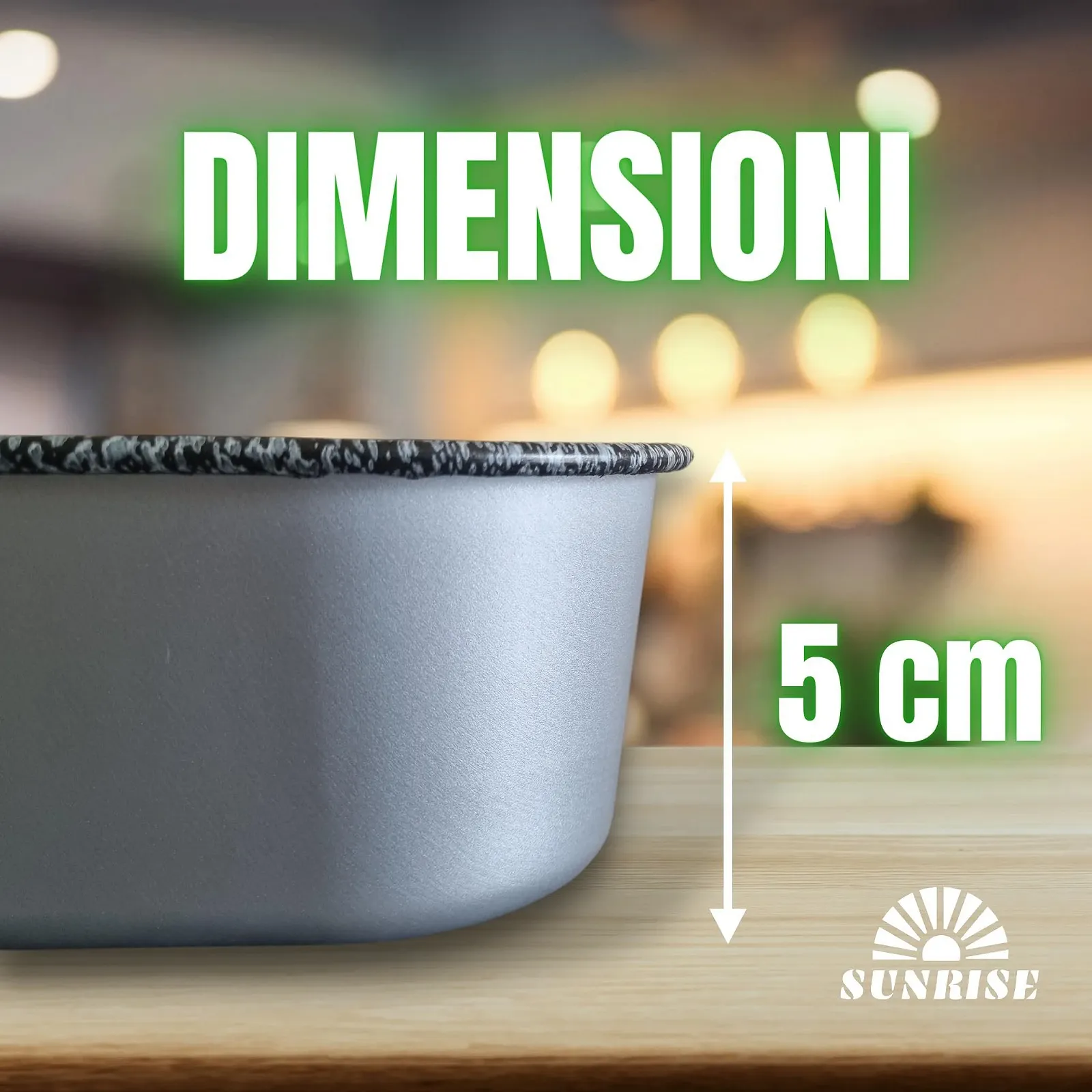 Противень для выпечки Sunrise для фритюрниц для печей Алюминий Антипригарное покрытие Каменный вид Квадратная форма 20 см, фото №4