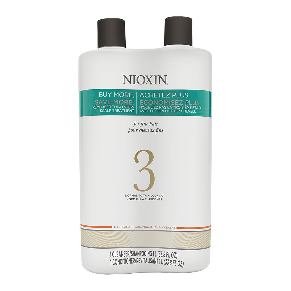 Набор Nioxin System 3 Cleanser & Scalp Therapy Conditioner Для химически обработанных волос 33.8 унций, фото №1 Набор Nioxin System 3 Cleanser & Scalp Therapy Conditioner Для химически обработанных волос 33.8 унций, фото №1