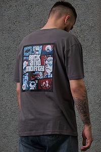 Оверсайз футболка з принтом Without rick and morty Dark Gray - Фото 1