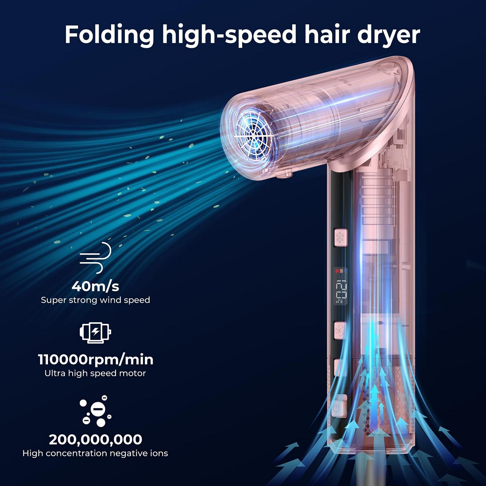 Фен-стайлер Atopskins Pro Air Styler 8-in-1 1400 Вт 110,000 об/хв зі складаним корпусом, фото №6
