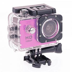 Екшн-камера REY 1080P HD Submersible Digital Sports Action Recreational 30M Рожевий - Фото 1