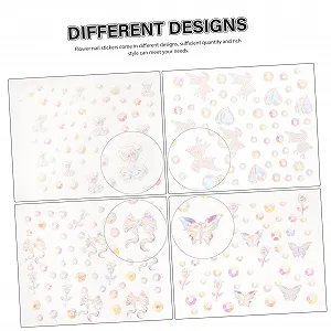 Стразы для ногтей WOONEKY, 4 лепестка, бусины, блестки для дизайна ногтей, самоклеящиеся, для маникюра и декора цена на synthetic.ua - Фото 1 Стразы для ногтей WOONEKY, 4 лепестка, бусины, блестки для дизайна ногтей, самоклеящиеся, для маникюра и декора synthetic.ua - Фото 1