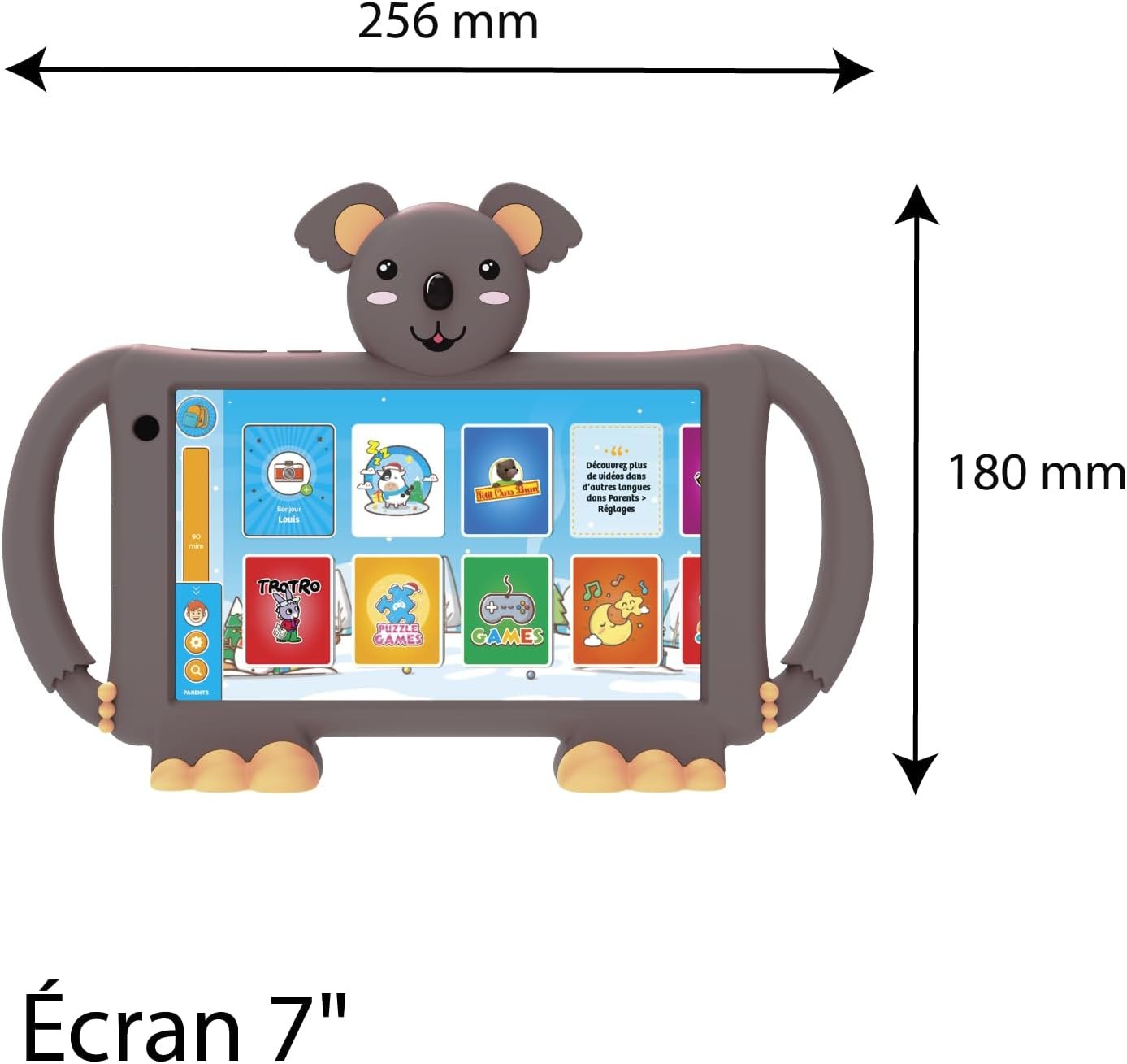Планшет 7" Logicom 7 2/16 ГБ Android 13 3000mAh Чорний, фото №3