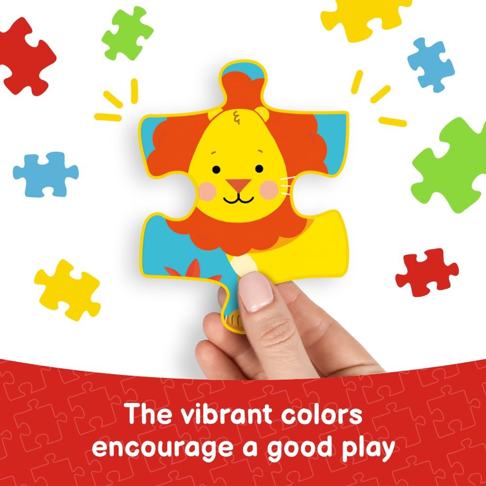 Пазл-рамка Trefl 31340 World Map with Animals 25 деталей цветной, фото №3