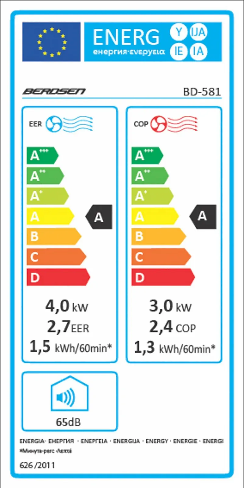 Мобильный кондиционер Berdsen 14000 BTU Tuya Smart, фото №9