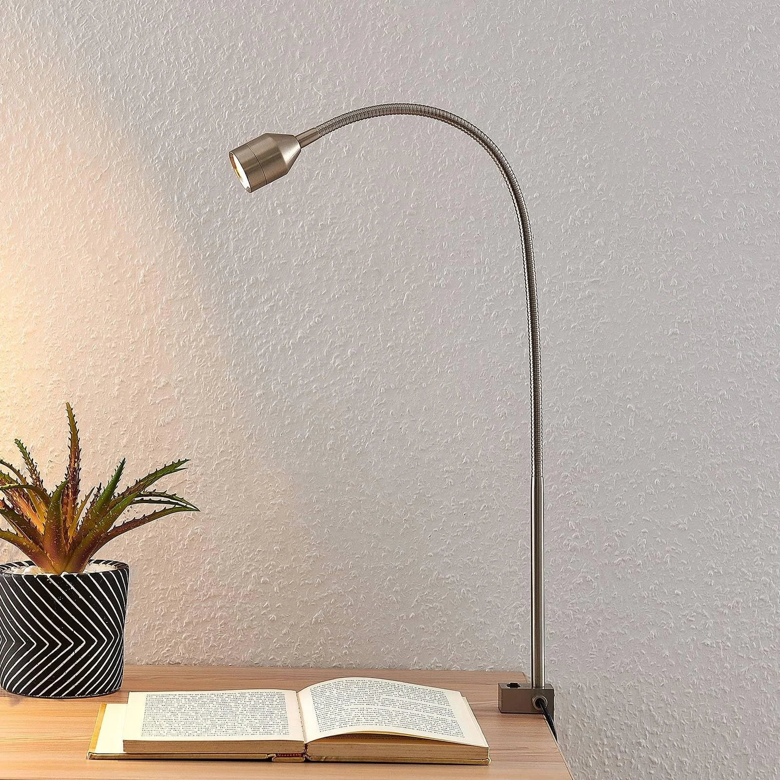 Настільна лампа Lindby Hanilo LED Clamp Light, фото №5