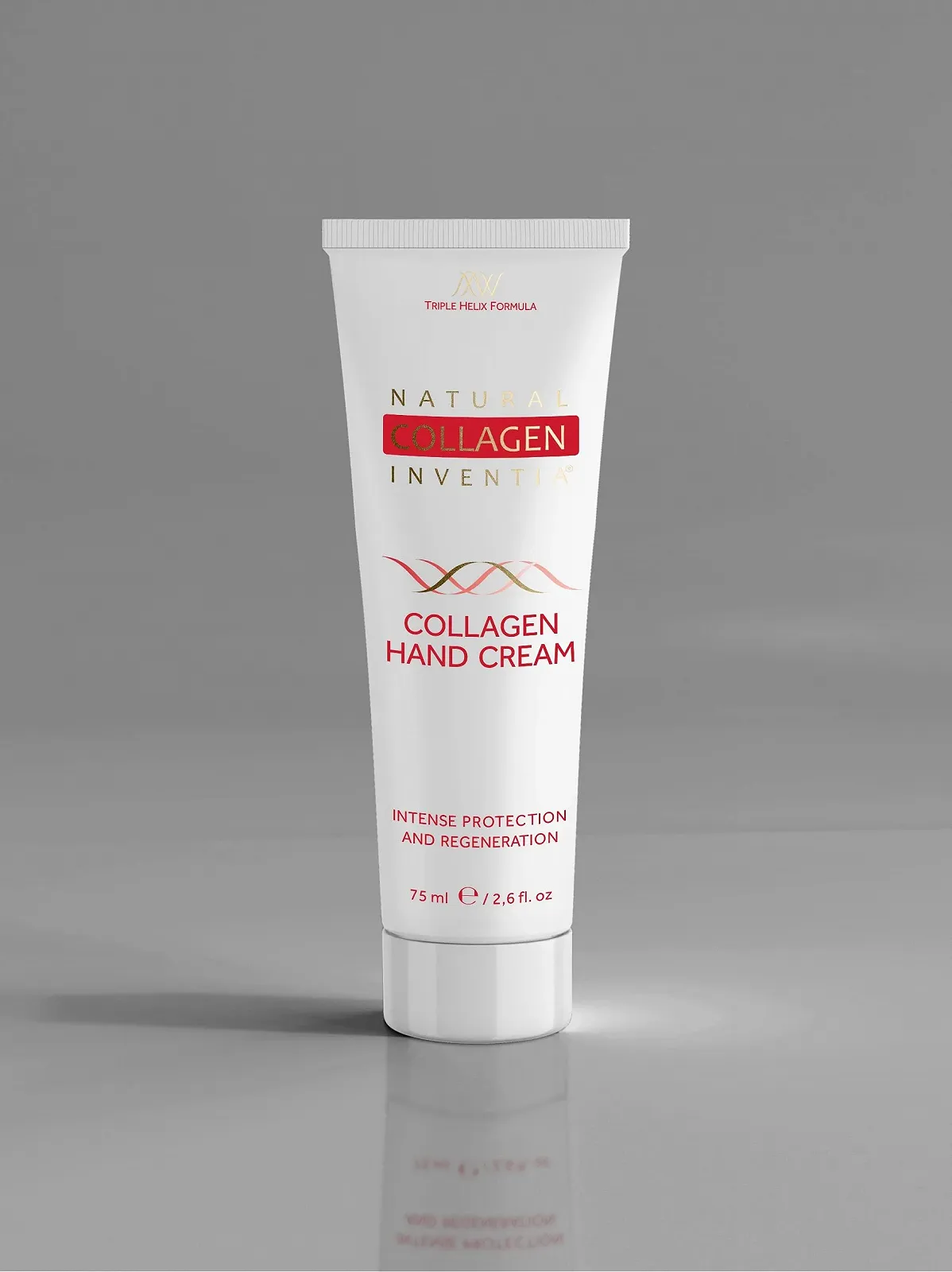 Крем для рук Collagen 75 мл з екстрактом аргініну білої ікри - покращує колір обличчя, регенерує дуже сухі руки - захищає шкіру, фото №5