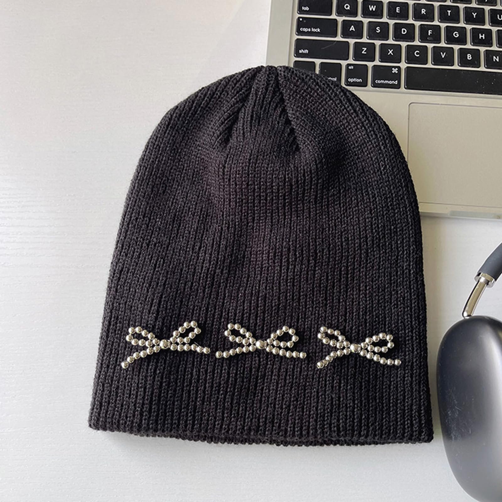 В'язана шапка для дівчат Ldabrye Осінь-Зима Тепла Повсякденна Вуличний стиль, фото №6 В'язана шапка для дівчат Ldabrye Осінь-Зима Тепла Повсякденна Вуличний стиль, фото №6