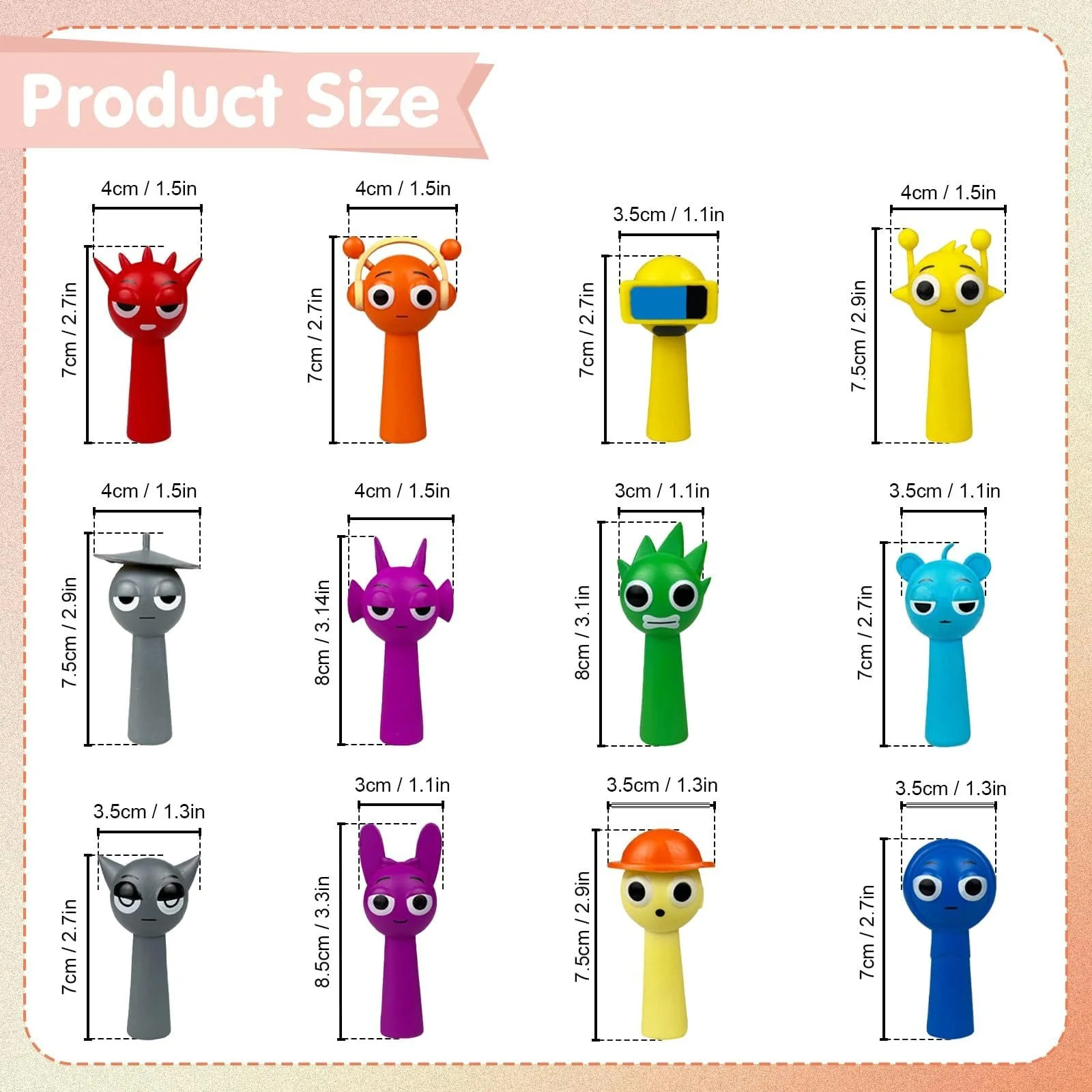 Набор игровых фигурок Sprunki Style 1, фото №5