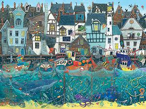 Пазл Ravensburger Habour of Wonders: a Bustling Fantasy Port 12001398 1500 элементов - Фото 1