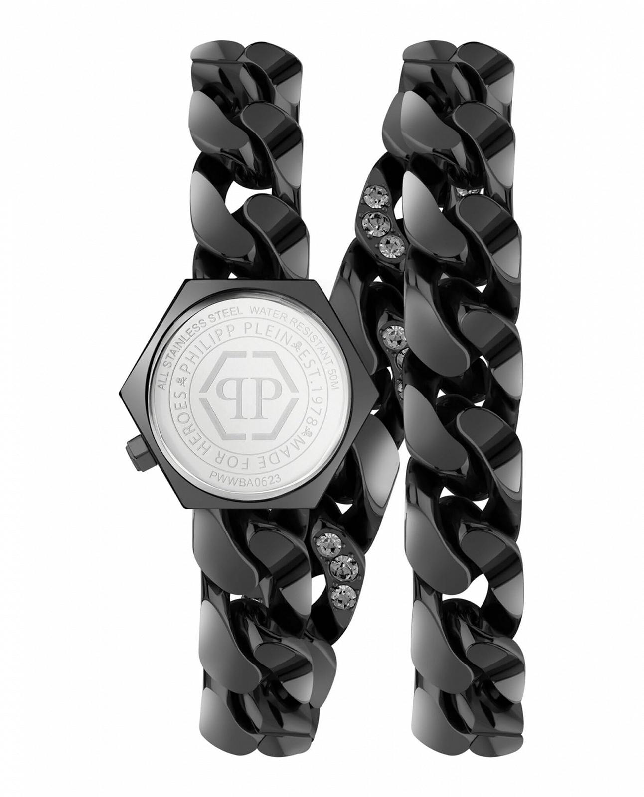 Годинник Philipp Plein жіночий аналоговий кварцовий The Hexagon Groumtet з браслетом, фото №3