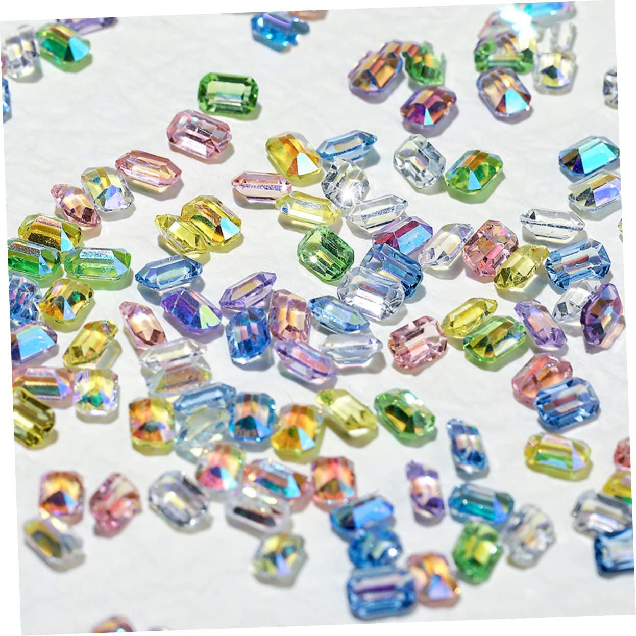 Прикраси Boxen, різнокольорові плоскі камені для творчого дизайну нігтів вдома та в салонах, фото №2