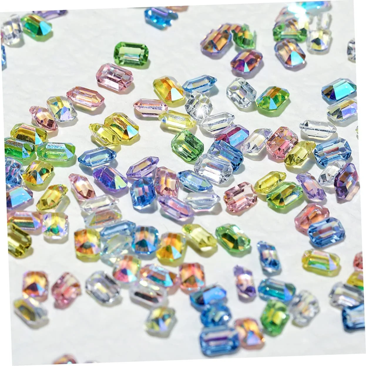 Прикраси Boxen, різнокольорові плоскі камені для творчого дизайну нігтів вдома та в салонах, фото №2