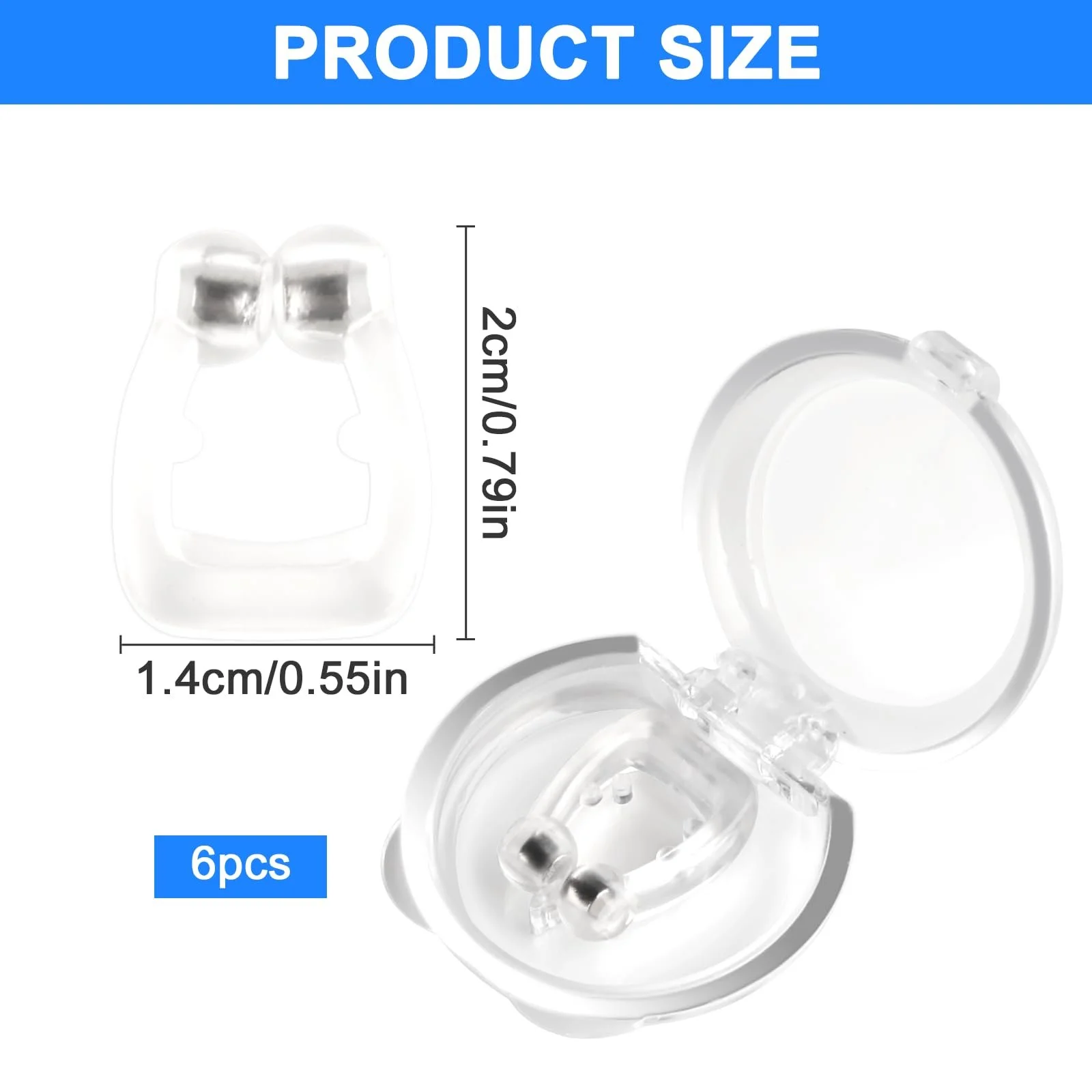 Кліпси проти хропіння MOKIDO, 6 шт, фото №2