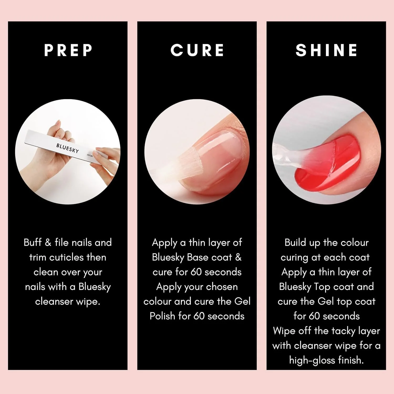 Гель BLUESKY Builder UV Gel для нігтів 15г Гель для нарощування нігтів, фото №5