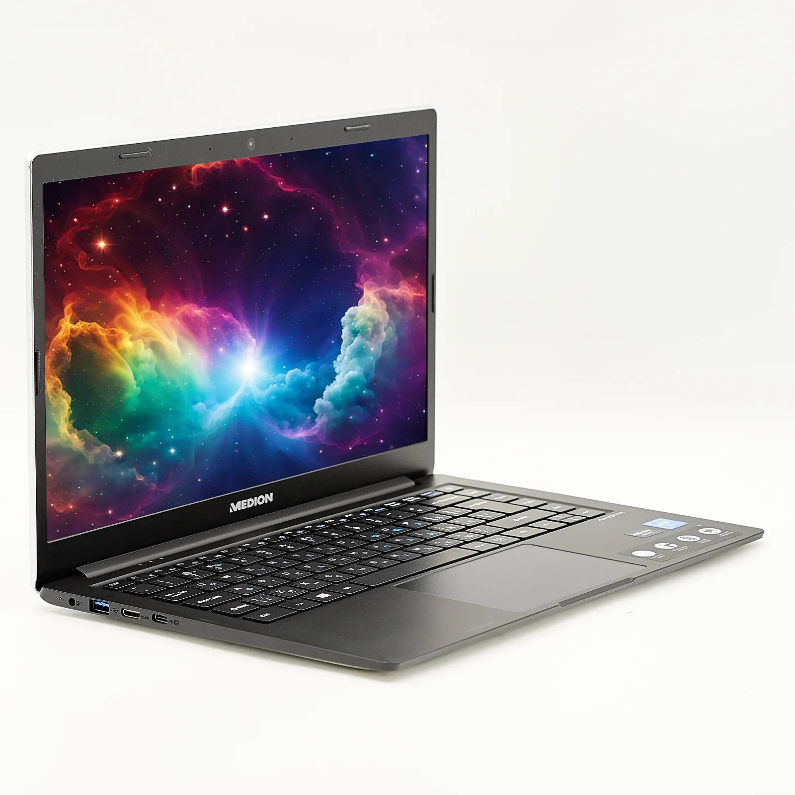 Ноутбук 14" Medion (Lenovo Group) Akoya E4251 Intel RAM 4 ГБ SSD 128 ГБ  eMMC 64 ГБ Intel Graphics Метал Win10, фото №2