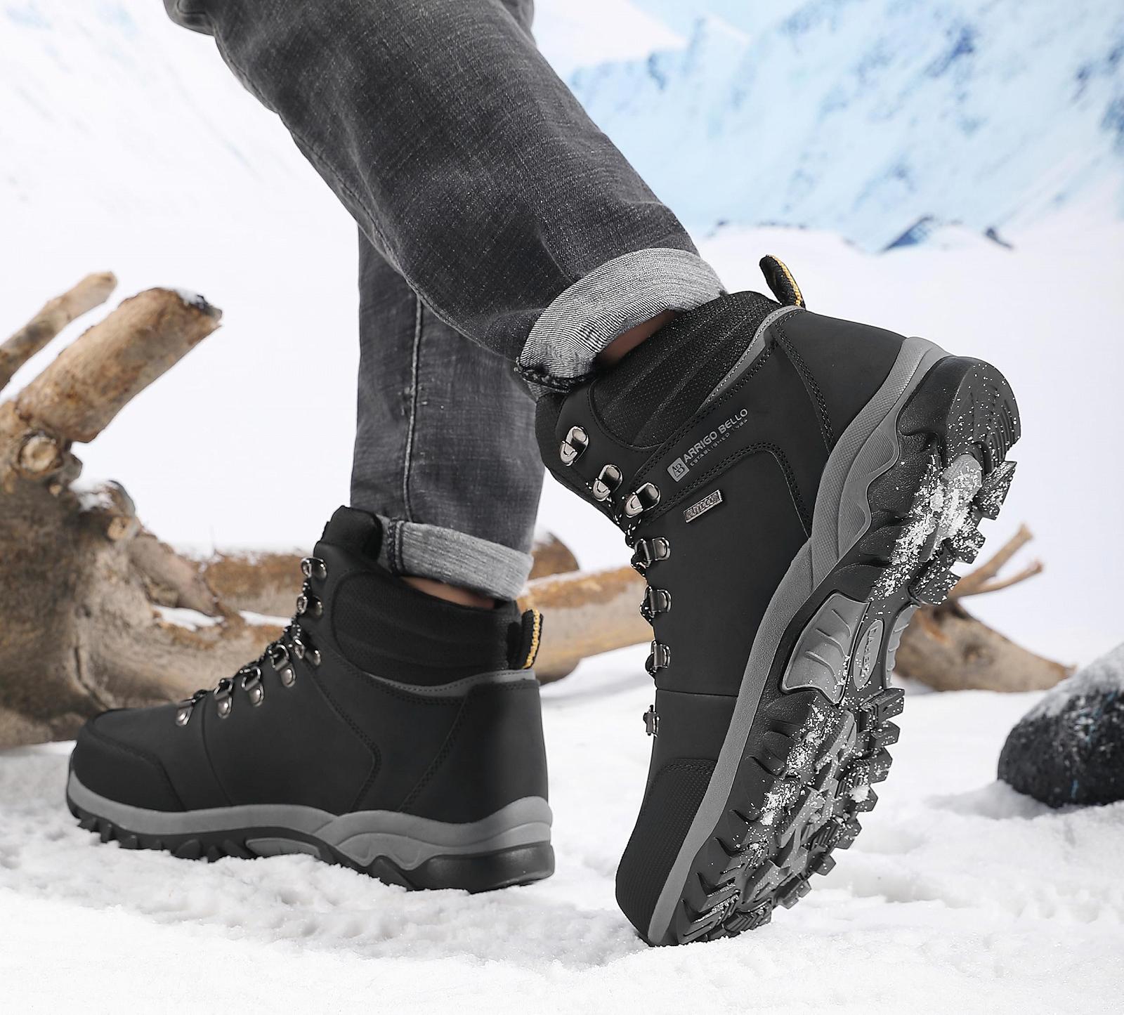 Чоботи ARRIGO BELLO Winterschuhe Зимові снігоступи Теплофлісова застібка, фото №6