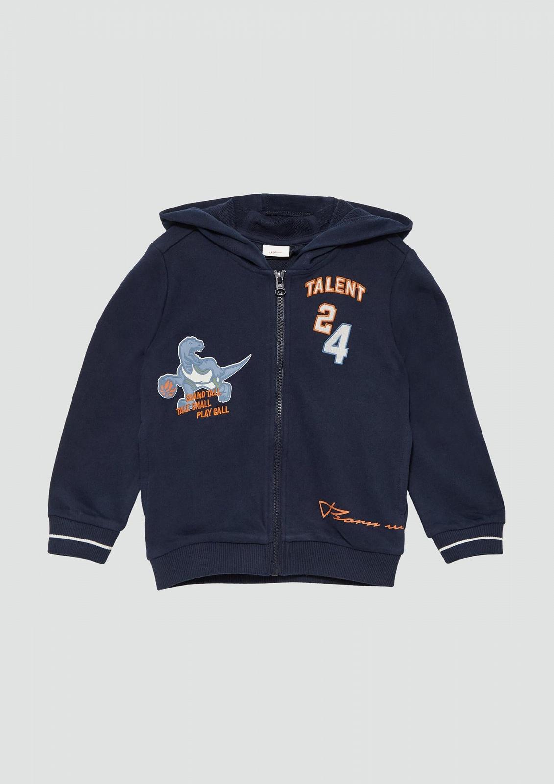 Толстовка s.Oliver для хлопчиків з принтом і вишивкою Толстовка з капюшоном і принтами, фото №4