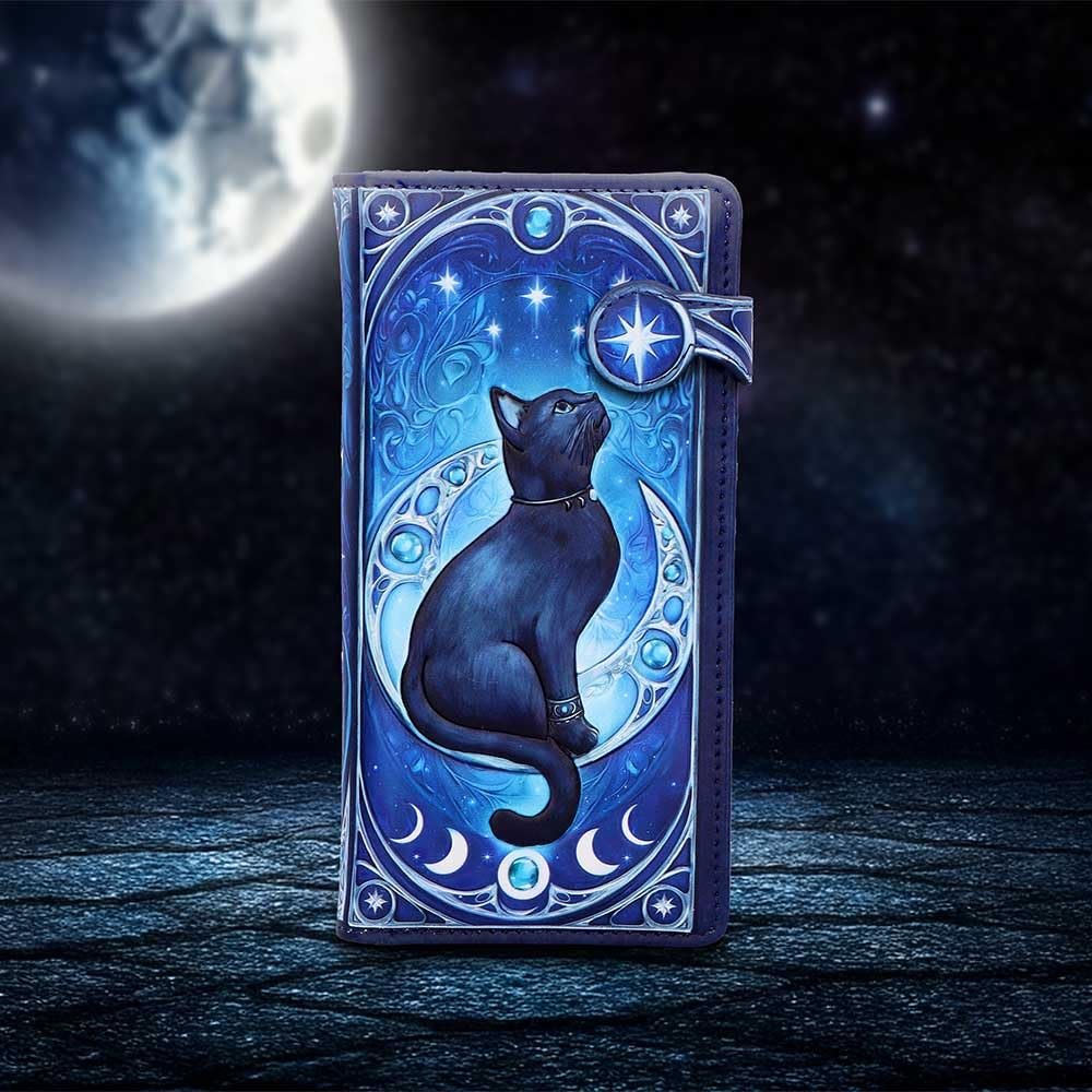 Кошелек Nemesis Now Feline Constellation Тисненый - Emo Кошелек для Любителей Котов и Поклонников Астрологии 18.5 см, фото №7