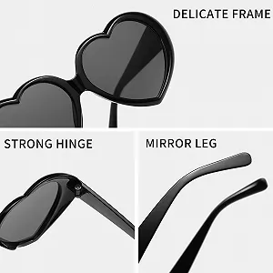 Сонцезахисні окуляри YNR Набір з 6 Серце Котяче око Вінтажні Червоний Білий Чорний synthetic.ua - Фото 1