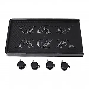 Подставка под системный блок с запирающимися колесами 30 кг. Универсальная мобильная подставка для компьютера/ящика для инструментов/мисок для корма - Фото 1