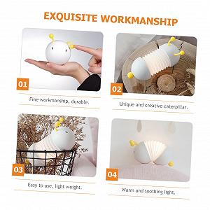 Нічник Garneck Caterpillar LED Білий Телескопічний PP 4 шт. ціна на synthetic.ua - Фото 1 Нічник Garneck Caterpillar LED Білий Телескопічний PP 4 шт. synthetic.ua - Фото 1