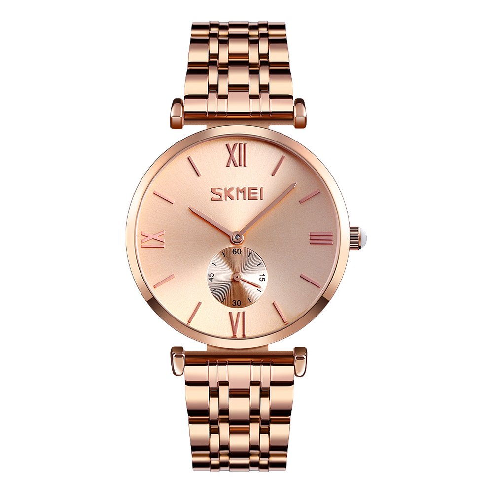 Годинник Skmei 9198RGRG-B Rose Gold-Rose Gold, фото №1