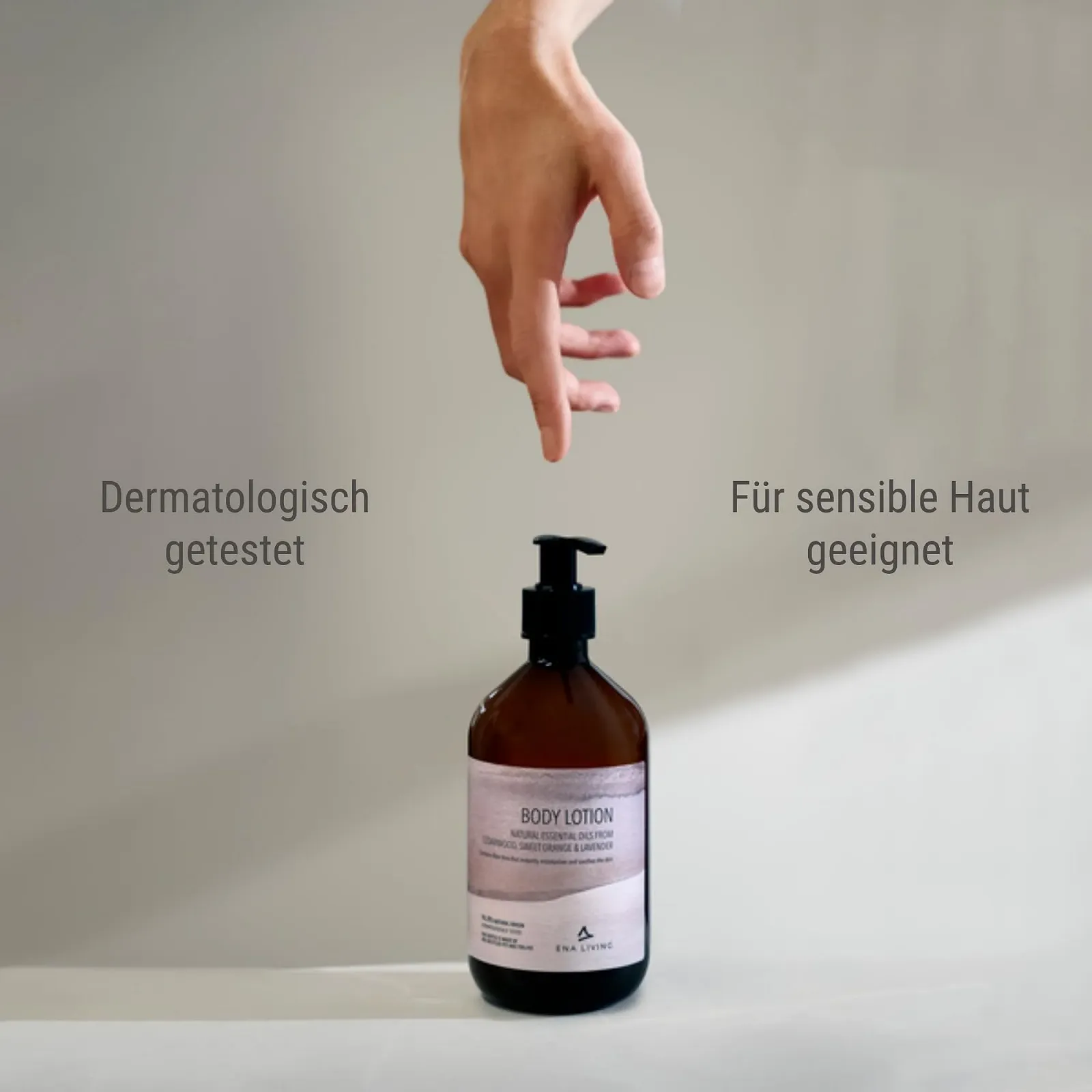 Лосьйон для тіла ENA Living у диспенсері - 500 мл з лавандою, апельсином і кедровим деревом, фото №5 Лосьйон для тіла ENA Living у диспенсері - 500 мл з лавандою, апельсином і кедровим деревом, фото №5