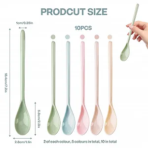 Ложка Пластикова Кольорова Довга synthetic.ua - Фото 1