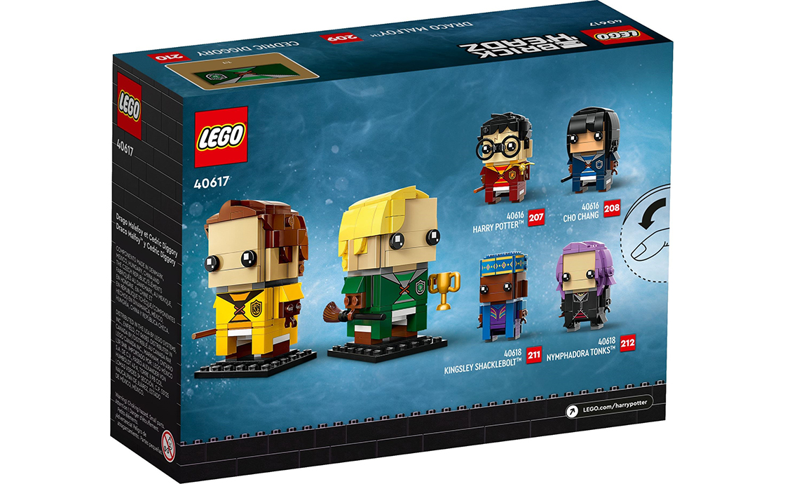 Детский конструктор LEGO Brick Headz Драко Малфой и Седрик Диггори (40617), фото №3