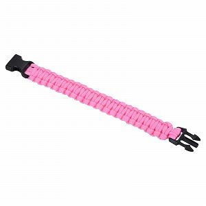 Браслет Paracord PATIKIL Survival, плетений, рожева поліефірна мотузка для парашута - Фото 1