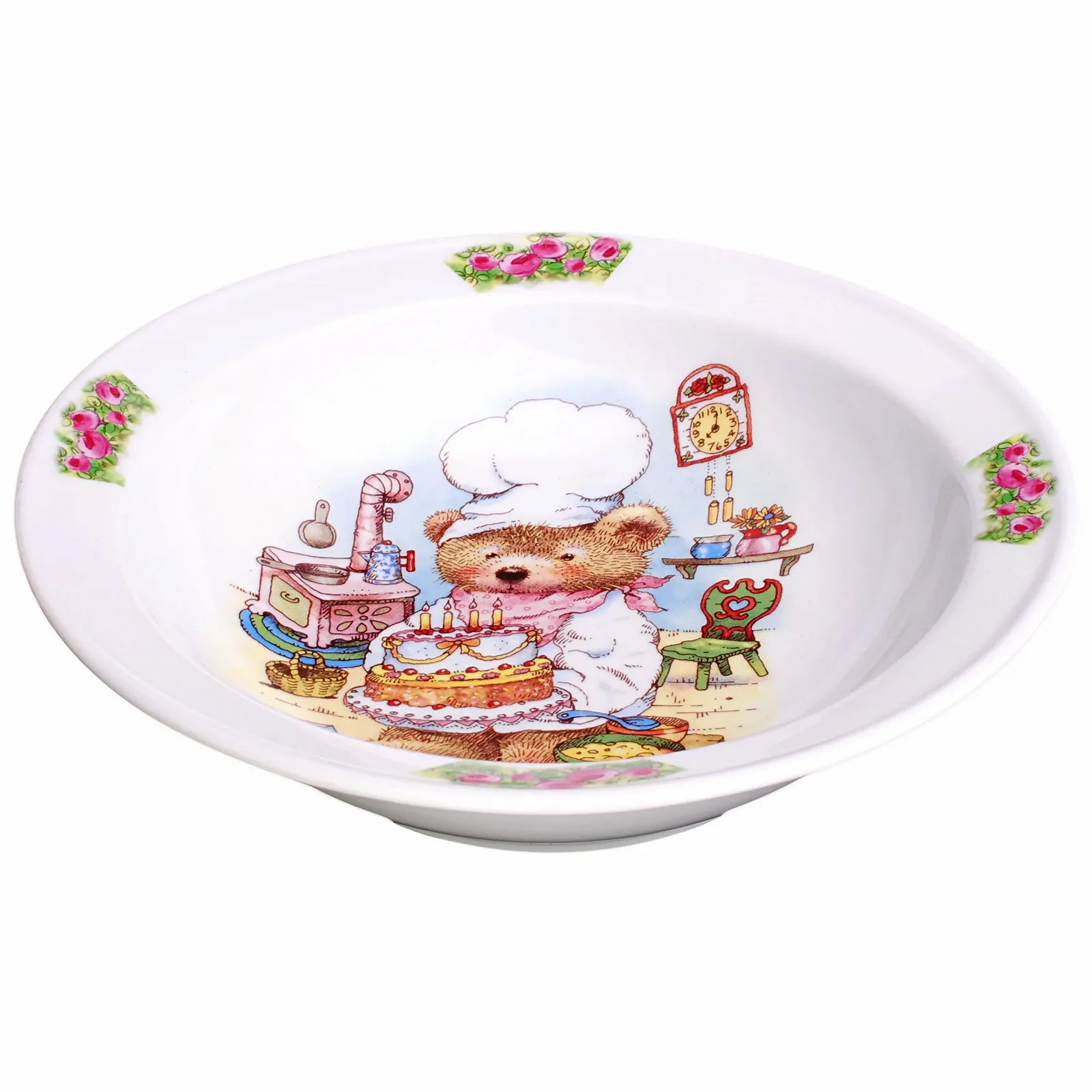 Набір дитячого посуду Миле плюшеве ведмежа з тортом і риболовлею Порцеляна / Кераміка, фото №5 Набір дитячого посуду Миле плюшеве ведмежа з тортом і риболовлею Порцеляна / Кераміка, фото №5